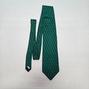 Michigan State Spartans RM SPORT Silk Neck Tie Green Black S Logo Men